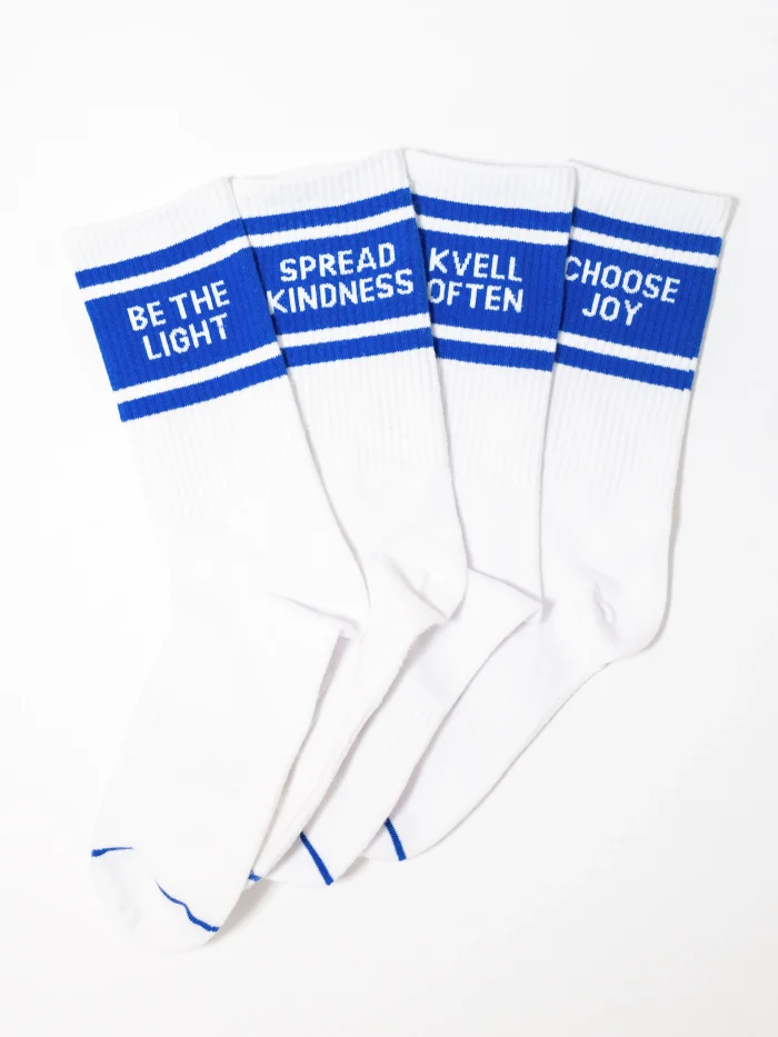 Four-Pack Jewish Joy Sock Set - Blue
